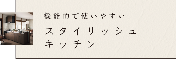 希望的で使いやすいスタイリッシュキッチン