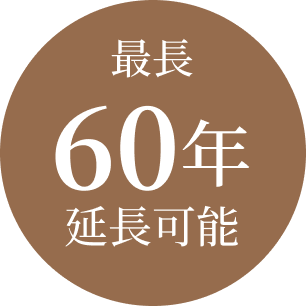 最長60年延長可能